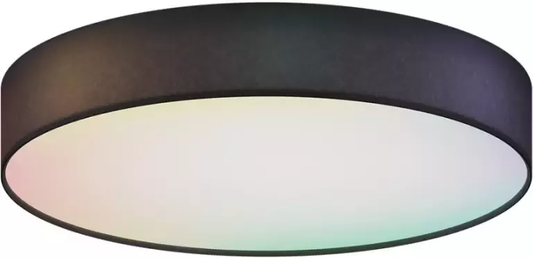 Calex Slimme Plafondlamp 40cm RGB en Warm Wit Zwart - Foto 1